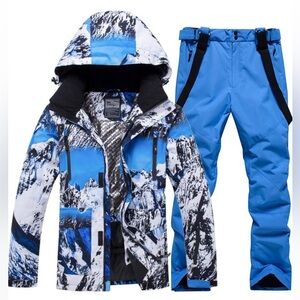 YEEFINE Men's Ski Suit Waterproof Snow Suits